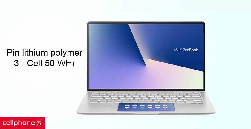 Trang bị bàn phím chiclet, bàn di chuột Numpad - thời lượng pin ổn định với pin lithium polymer 3 - Cell 50 WHr