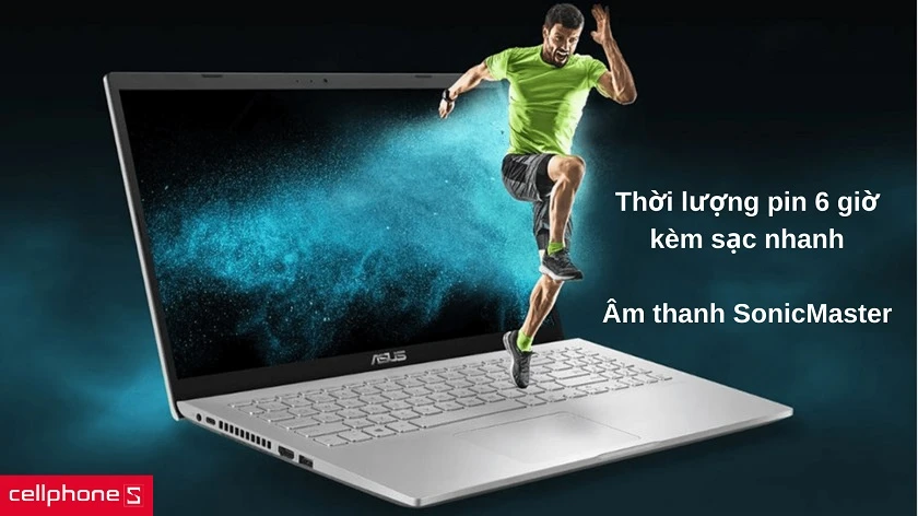 Âm thanh sống động với ASUS SonicMaster, thời lượng pin ấn tượng kèm sạc nhanh