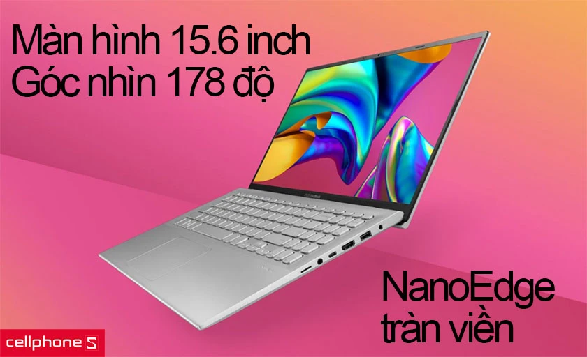 Màn hình 15.6 inch Full HD với góc nhìn 178 độ cực kì rộng