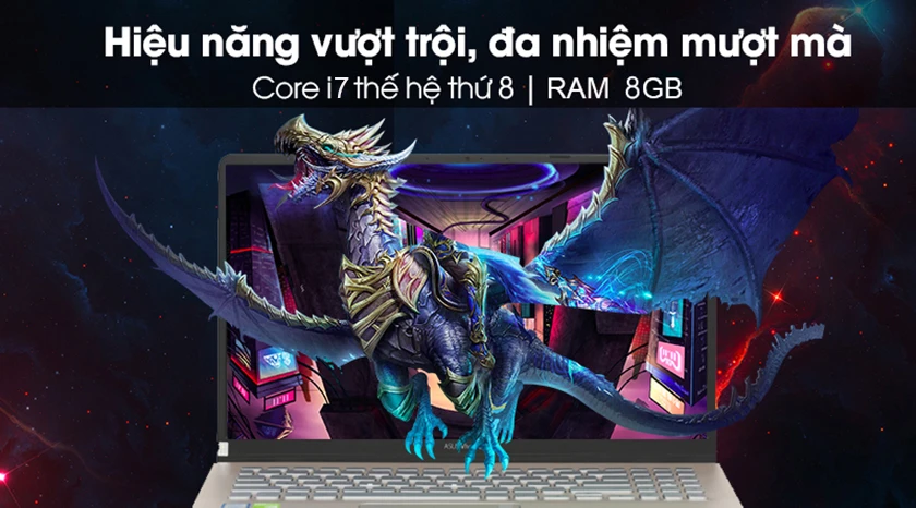 Cấu hình mạnh mẽ trong tầm giá với con chip Core i7 thế hệ thứ 8