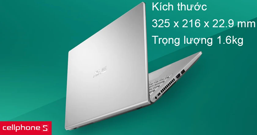 Thiết kế đẹp, nhỏ gọn với chất liệu nhựa cứng cáp, trọng lượng 1.6kg