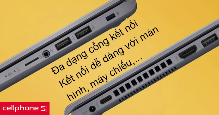Đa dạng các cổng kết nối