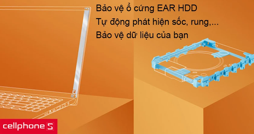 EAR bảo vệ ổ cứng giúp bảo vệ tốt hơn các dữ liệu của bạn