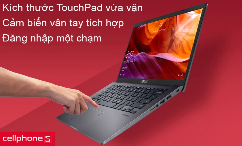 TouchPad có kích thước khá vừa vặn
