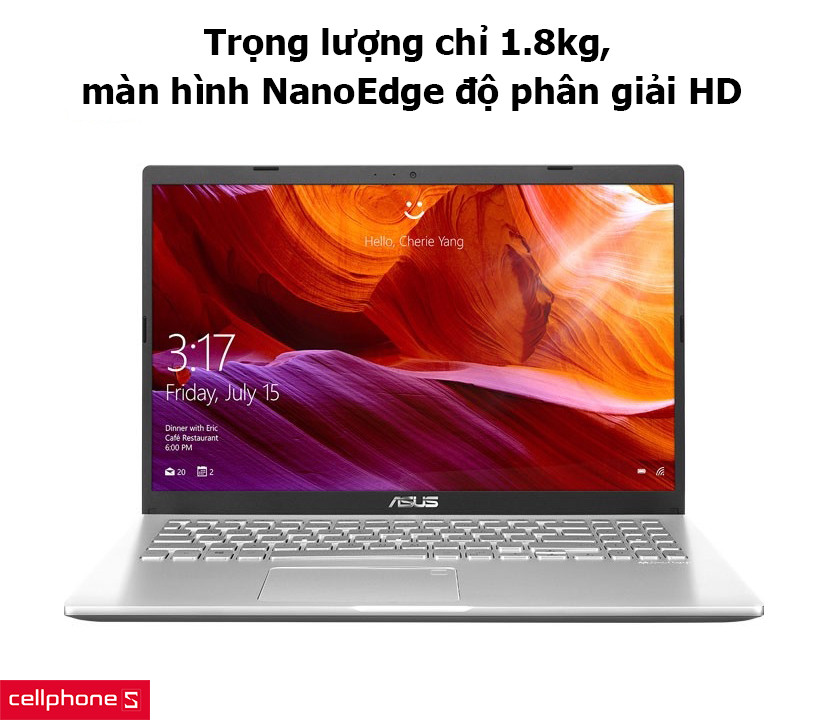 Trọng lượng chỉ 1.8kg, màn hình NanoEdge độ phân giải HD