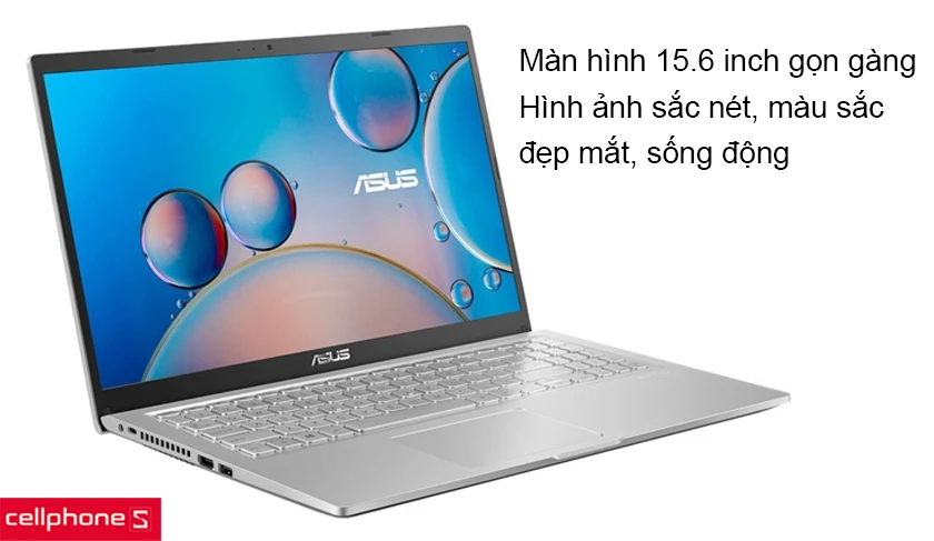 Màn hình 15.6 inch với độ sắc nét cao cùng bàn phím thiết kế công thái học êm ái