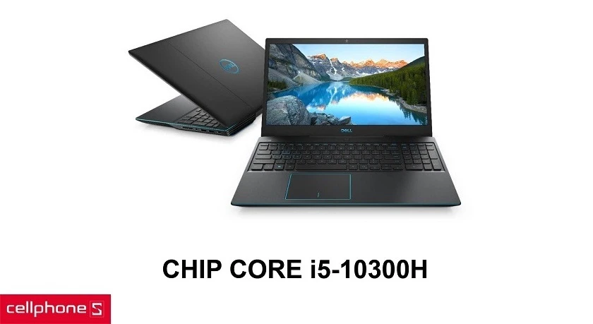 Con chip Intel Core i5-10300H mạnh mẽ cùng việc hỗ trợ card màn hình kép