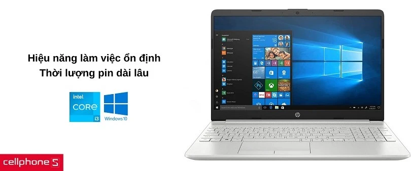 Hiệu năng tuyệt nhanh từ Intel Gen 11 và hệ điều hành Windows