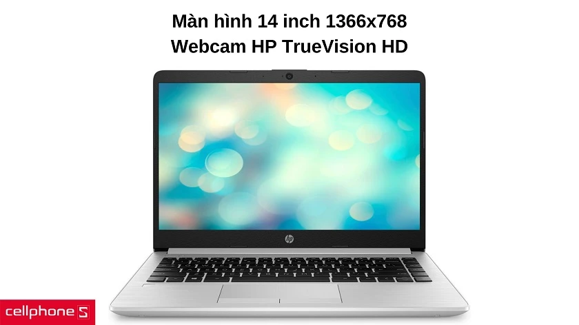 Màn hình 14 inch độ phân giải HD hiển thị hình ảnh sắc nét