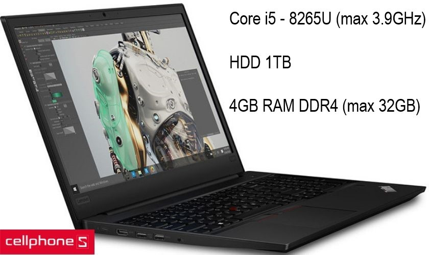 Cấu hình mạnh mẽ với con chip Core i5 thế hệ thứ 8 