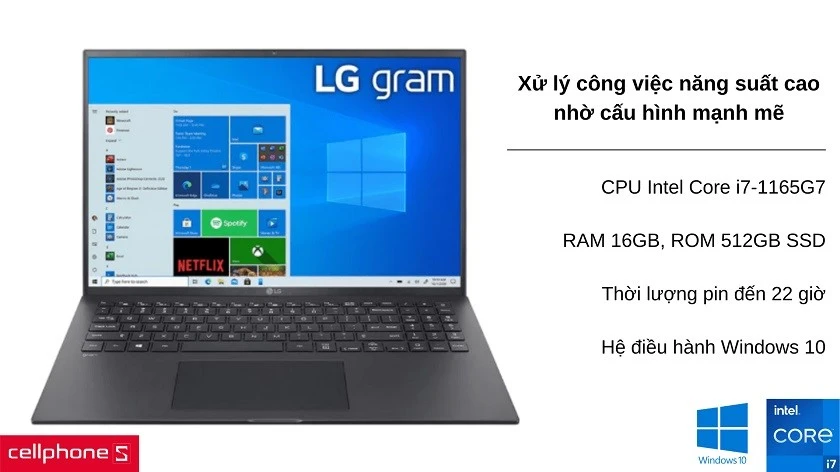 Laptop LG Gram 2021 16Z90P