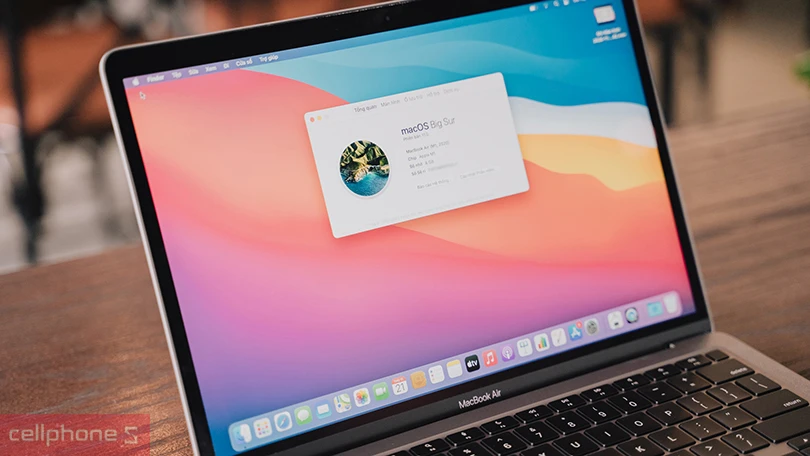 Hệ điều hành MacOS mượt mà trên Macbook Air