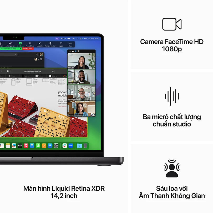 Macbook Pro 14 inch M3 Pro 2023 36GB 512GB - RAM vượt trội, phản hồi tức thì
