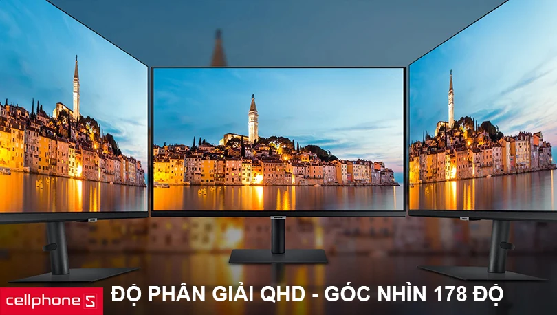 Hiển thị tuyệt đẹp ở mọi góc nhìn với độ phân giải QHD