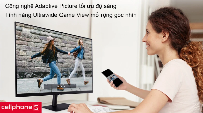 Công nghệ Adaptive Picture tối ưu độ sáng và tính năng Ultrawide Game View mở rộng tầm nhìn