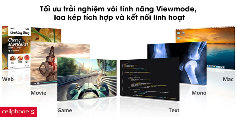 màn hình ViewSonic VX3211 32 inch 60hz tích hợp nhiều công nghệ nổi bật