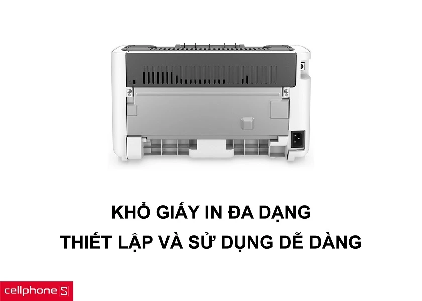 Khổ giấy in đa dạng kích thước cùng khả năng kết nối máy tính dễ dàng và tương thích cao