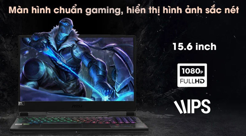 Màn hình lớn 15.6 inch, viền siêu mỏng