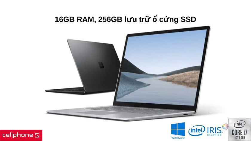 16GB RAM và ổ cứng 256GB SSD