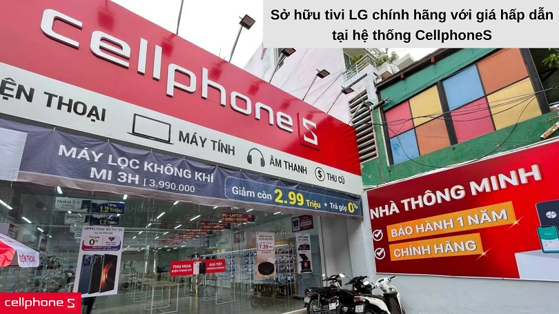 Mua tivi LG giá rẻ, chất lượng tại CellphoneS