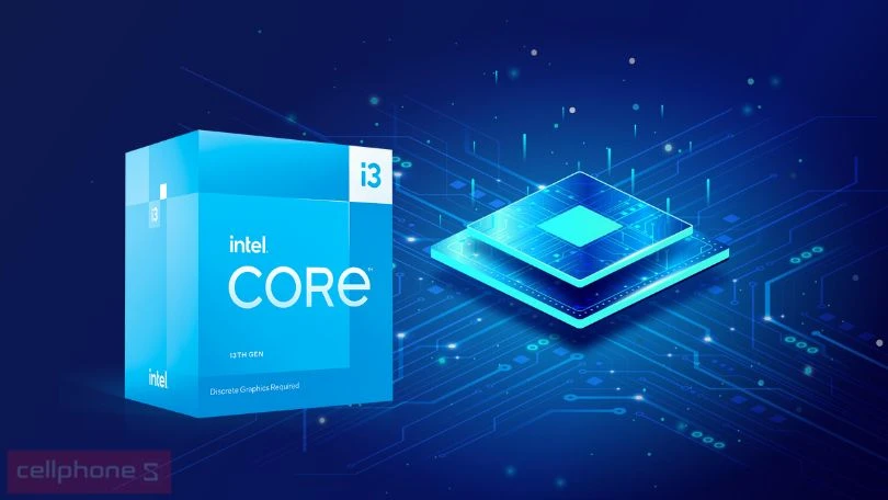 Bộ vi xử lý Intel Core i3 13100F / 3.4GHz Turbo 4.5GHz / 4 Nhân 8 Luồng / 12MB / LGA 1700 (Tray New)