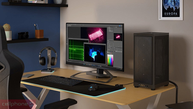 Thiết kế case máy tính Corsair 2000D Airflow ITX