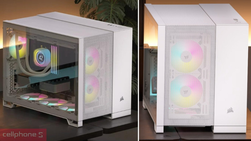 Case máy tính Corsair 2500D Airflow Tempered Glass Mid Tower - Cứng cáp và thời thượng