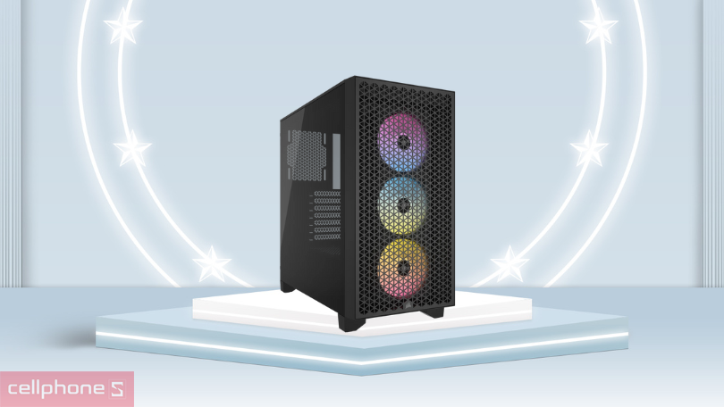 Case máy tính Corsair 3000D RGB Tempered Glass Mid-Tower - Sang trọng, hỗ trợ tốt