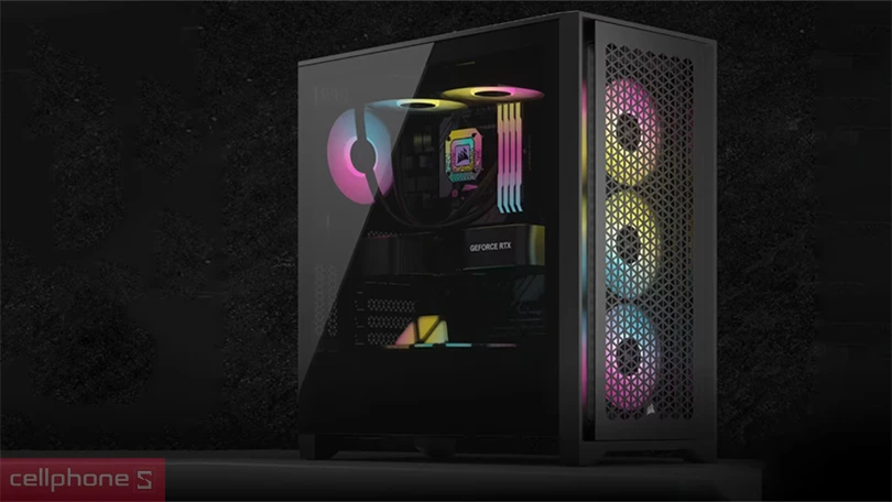 Thiết kế Case máy tính Corsair iCUE 4000D RGB Airflow ATX