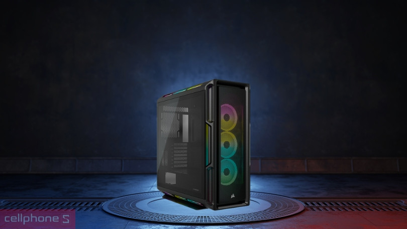 Case máy tính Corsair ICUE 5000T RGB - Kích thước 560 x 251 x 530(mm) gọn nhẹ 