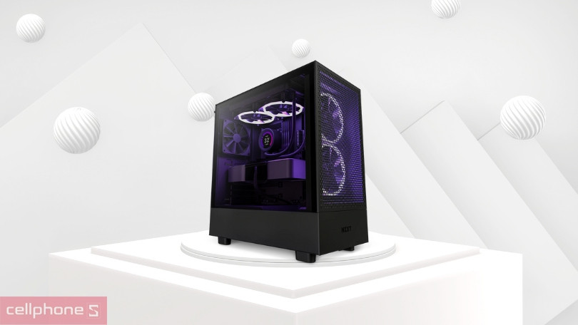 Case máy tính NZXT H5 Flow (ATX) – Thiết kế thông minh, tản nhiệt ấn tượng