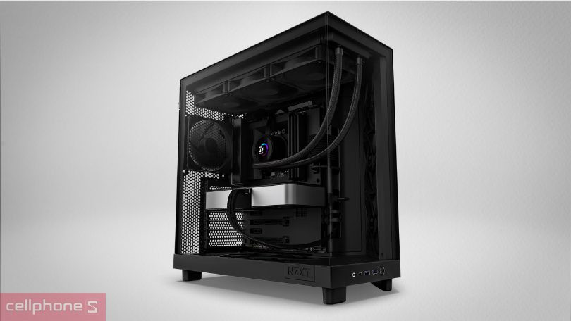Tản nhiệt trên case máy tính NZXT H6 Flow ATX