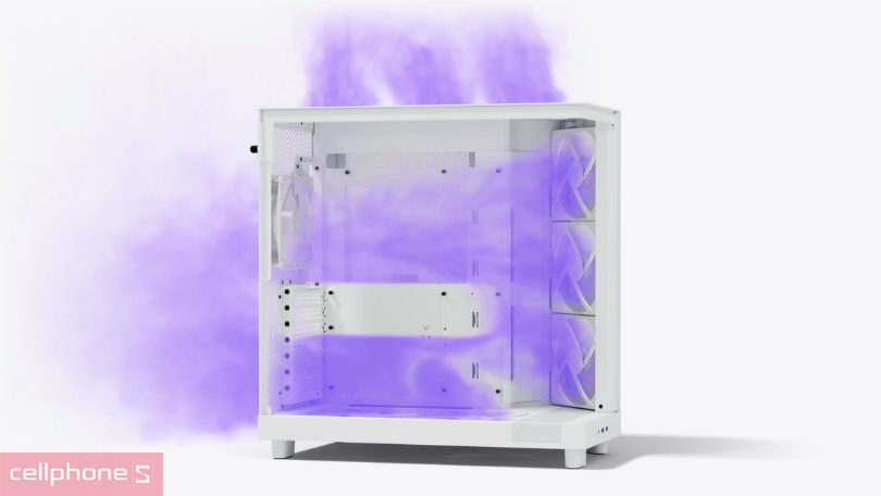 Thiết kế case máy tính NZXT H6 Flow ATX