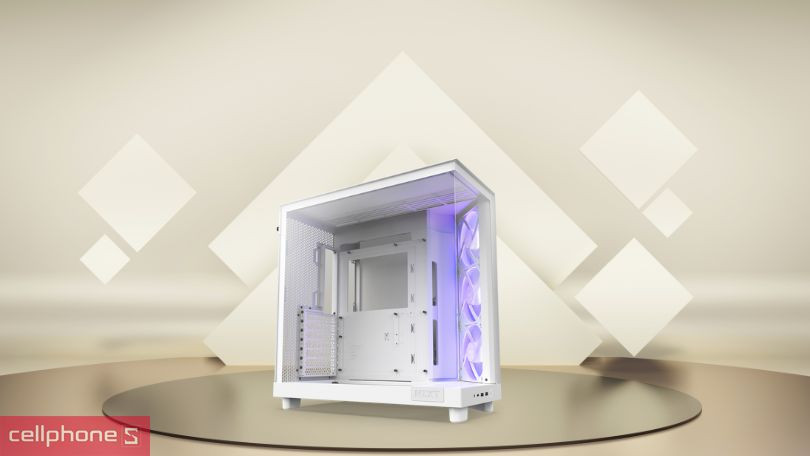 Thiết kế case máy tính NZXT H6 Flow RGB ATX