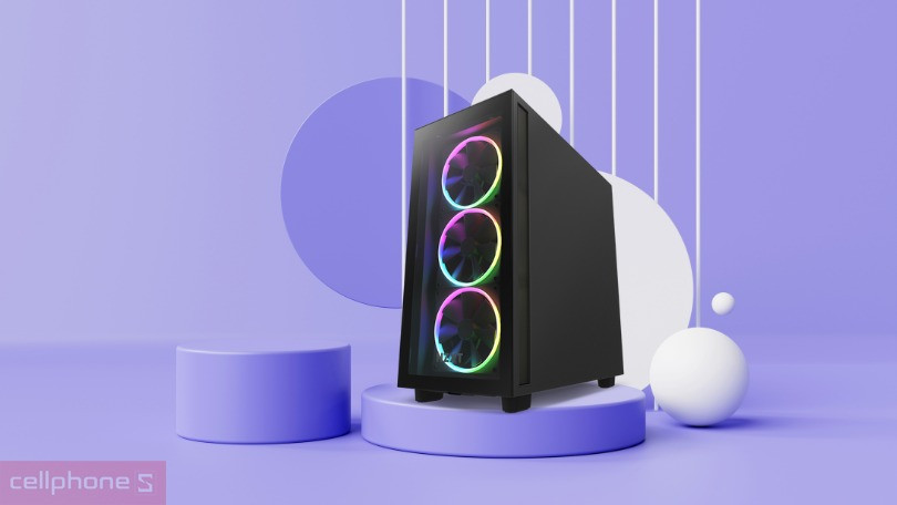 Thiết kế case máy tính NZXT H7 Elite ATX
