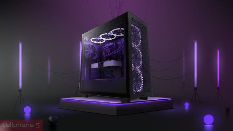 Thiết kế Case máy tính NZXT H7 Flow (ATX)