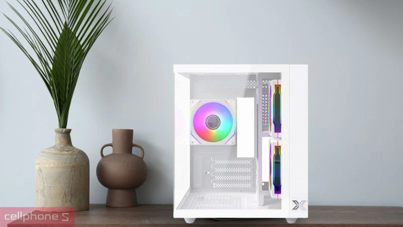 Case máy tính Xigmatek Aqua M Lite Arctic 3GF (3 Fan) M-ATX