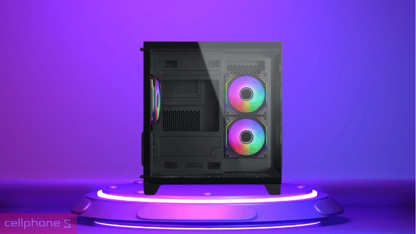 Thiết kế, chất liệu của case máy tính Xigmatek Aqua M Nano 3GF (3 FAN) M-ATX