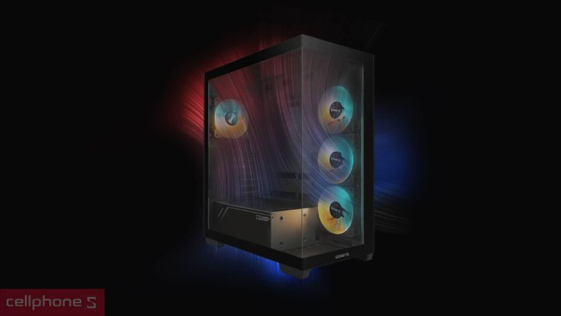Thiết kế case máy tính Gigabyte C500 Panoramic Stealth