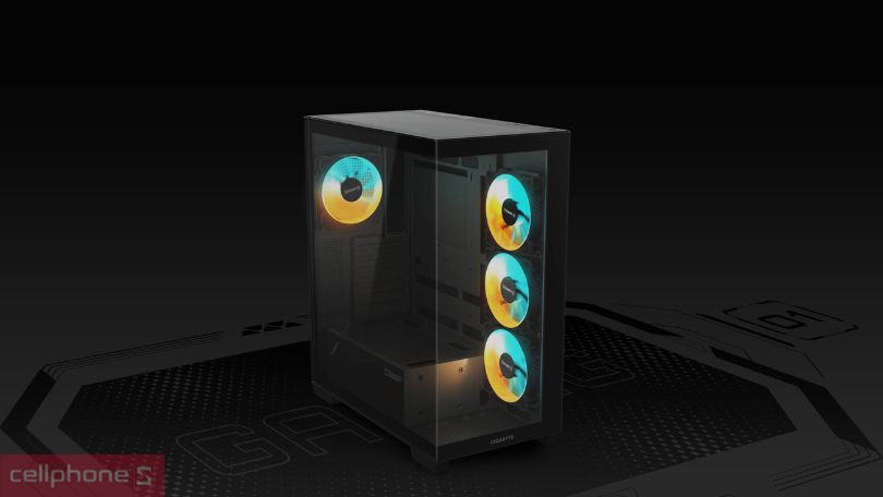 Tản nhiệt trên case máy tính Gigabyte C500 Panoramic Stealth