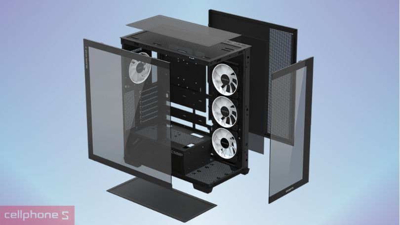 Thiết kế case máy tính Gigabyte C500 Panoramic Stealth
