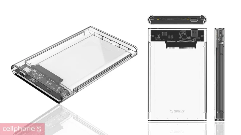 Thiết kế box ổ cứng Orico 2.5 inch 2139C3 G2 CR SSD/HDD SATA 3