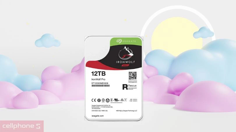 Tốc độ ổ cứng HDD PC Seagate Ironwolf Pro 12TB Sata 7200RPM ST12000NE0008