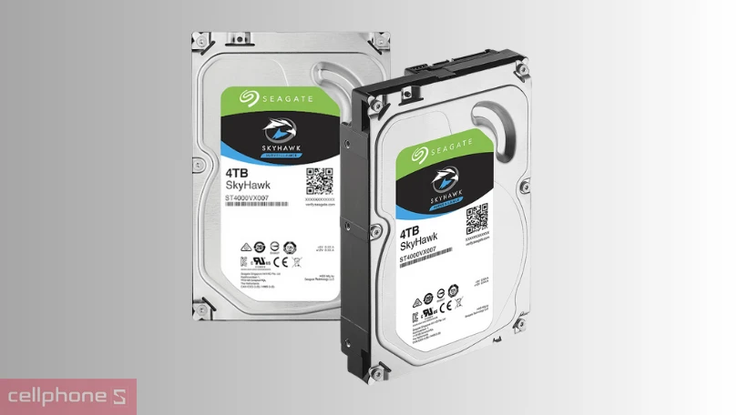 Ổ cứng HDD Seagate Skyhawk 3.5&#34; Sata 4TB (St4000vx016) - Hoạt động liên tục và ổn định