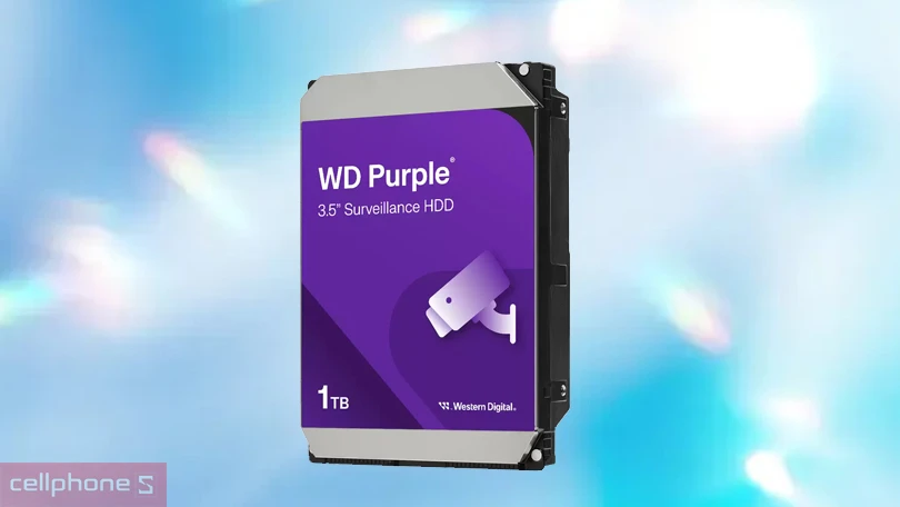 Phân loại ổ cứng HDD WD Purple 3.5 inch Sata 3 5400RPM 1TB WD11PURZ