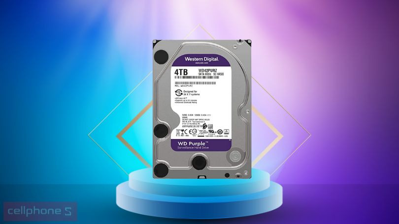 Đánh giá Ổ cứng HDD WD Purple 4TB 3.5 inch SATA III 256MB Cache 5400RPM WD42PURZ