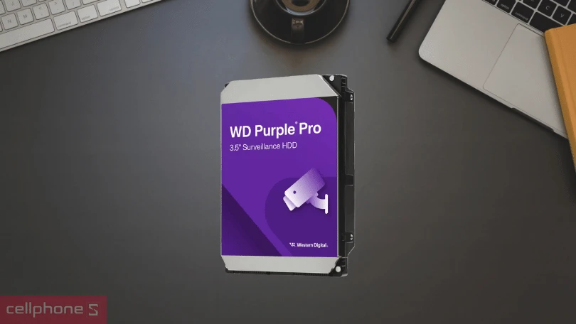 Ổ cứng HDD WD Purple Pro 3.5 inch SATA 3 7200RPM 10TB - Trang bị ổ cứng chuẩn HDD