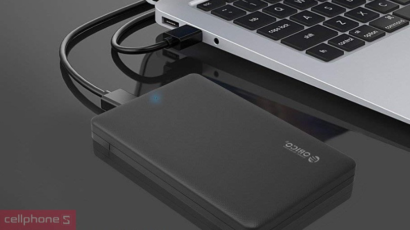 Hộp đựng ổ cứng USB 3.0 đen Orico 2577U3 2.5 inch – Bảo vệ đầy đủ cho ổ cứng