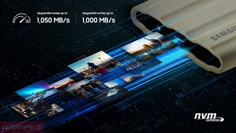 Tốc độ Ổ cứng di động SSD Samsung T7 Shield Portable 2TB
