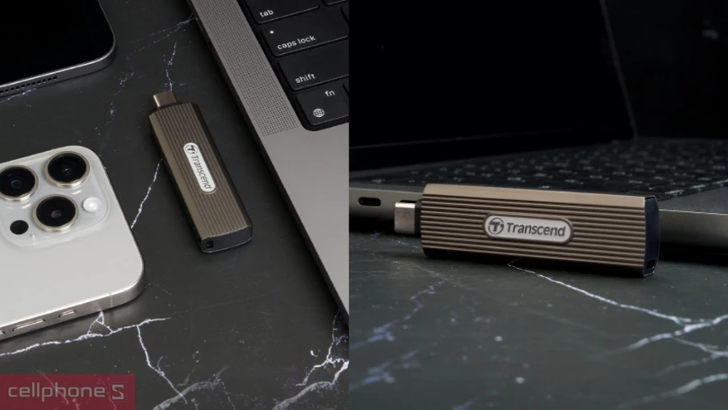Thiết kế ổ cứng di động SSD Transcend ESD330C 1050MBS 1TB